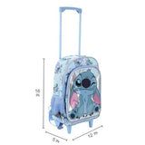 Lilo & Stitch Winking Stitch 16" Rolling Backpack for School and Travel