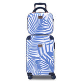 Chariot 2-piece set Hardside Expandable Carry On Luggage With Matching Beauty Case (Fern)