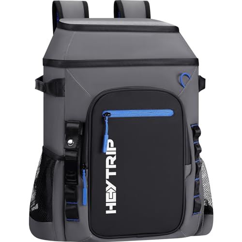 Heytrip Insulated Backpack Cooler 36 Cans, Portable Large Leakproof Waterproof Cooler Bag, 20 Hours Cold Retention for Lunch, Camping, Travel, Beach & Picnic