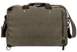 Rothco Canvas Briefcase Backpack, Olive Drab | Convertible Carry Handbag to Backpack