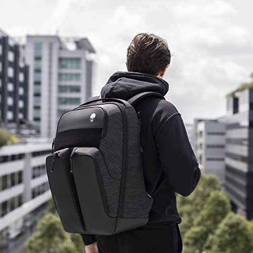 Alienware Horizon Utility Backpack, AW523P, Weather resistant, Padded back and shoulder straps, EVA padding, RFIDsafe, Black
