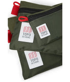 Topo Designs, Unisex, Accessory Bag Bundle - Micro/Sm/Med, Olive/Olive,