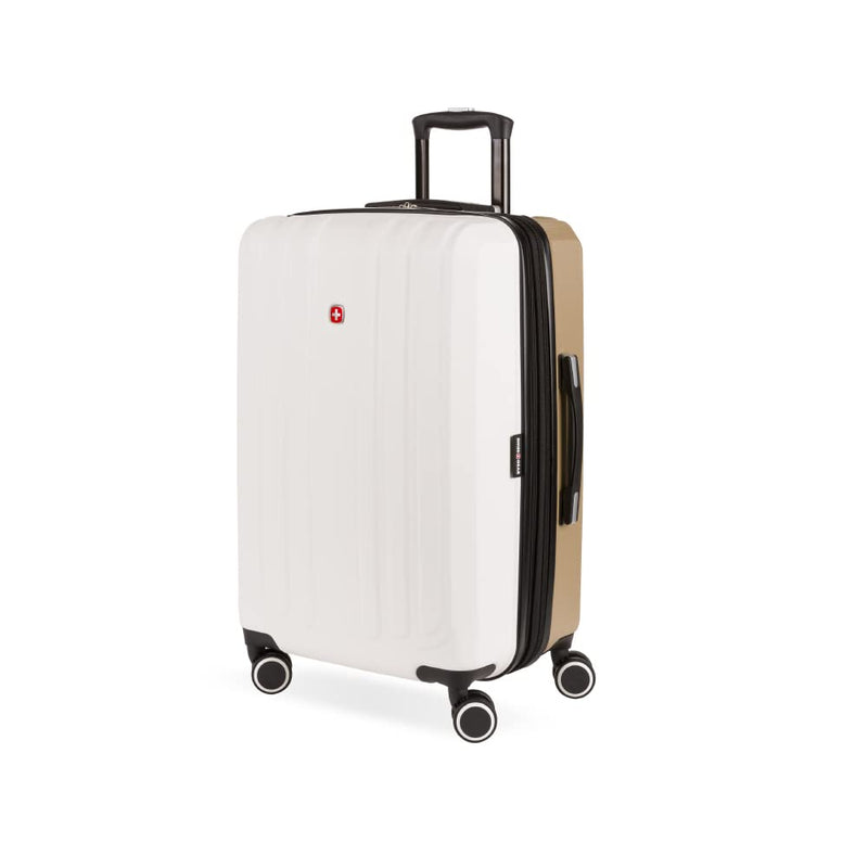 SwissGear Duet Expandable Luggage, Hard Shell Medium Luggage with Spinner Wheels