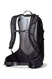Gregory Miko 15L Unisex Day Hiking Backpack, Ventilated Backpanel, Built-In Hydration Attachment for Water Bladder (Reservoir Not Included), One Size Fits All, Optic Black