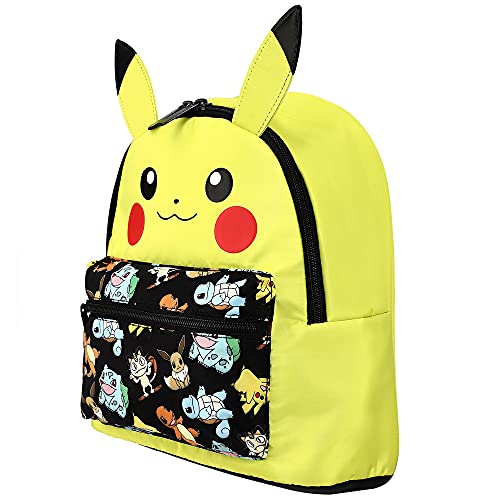 Bioworld Pokemon's Pikachu Adorable Mini Backpack with 3d Ears