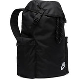 Nike Heritage Backpack Unisex Backpack - Black/Black/White, 1Size