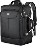 VECKUSON 30L Carry-On Backpack - TSA Approved for Flights, RFID Anti-Theft, Fits 17.3" Laptop, 19.7x13x6in, Heavy-Duty Weekender for Men/Women (Black)