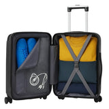 World Traveler Dejuno Cornwall 3-Piece Lightweight Hardside Spinner Luggage Set - Black