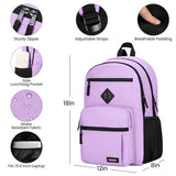 BIKROD Backpack for Girls Women, School Backpack for Teen Boys, Lightweight Casual High School Bookbag, Daily-use Travel Laptop Backpack Fits 15.6 Inch Notebook