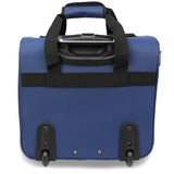 World Traveler Dejuno Lightweight Underseat 15-Inch Carry-On Rolling Luggage, Navy