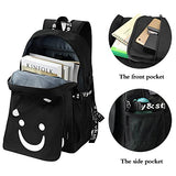 FEWOFJ Anime Laugh Backpack for Boys,School Bags Glow Bookbags for Teenagers