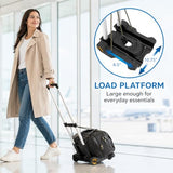 Mount-It! Folding Luggage Cart with Wheels, 77 lbs