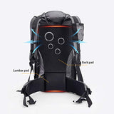 Naturehike 65L Internal Frame Hiking Backpack for Outdoor Camping Travel Backpacking, Ultralight Backpack for Adults