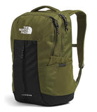 The North Face Lichen Daypack - Everyday Commuter Backpack, Laptop Sleeve, Water Bottle Pockets, Center Front Pouch, Woodland Green/TNF Black, One Size