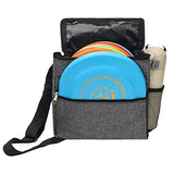 Windspeed Cadet Disc Golf Bag, Portable Waterproof Disc Golf Bag Starter with 10PCS Capacity for Women and Men (Grey)