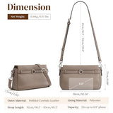 S-ZONE Genuine Leather Crossbody Bags for Women Small Leather Purse Cross Body Soft Shoulder Handbag Trendy