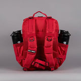WOLFpak 35L Athletic Gym Backpack - Durable 1000D Waterproof Oxford Material with MOLLE Webbing, Laptop Pocket & Dual Cup Holders, Durable Fitness/Travel/Military Daypack (Elite Red)