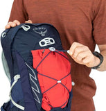 Osprey Talon 11L Men's Hiking Backpack with Hipbelt, Ceramic Blue, Large/X-Large