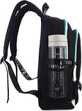 Roffatide Anime Backpack Printed College School Bag Laptop Backpack with USB Charging Port & Headphone Port