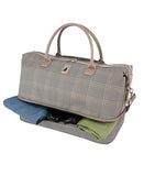 London Fog Brentwood IV 20" Drop Bottom Duffel, Rose Charcoal