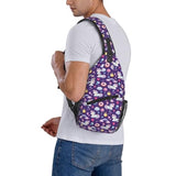 KOSUES Unicorns Rainbow Donut Lollipop Crown Star Heart Sling Bag Casual Crossbody Bag Sports Shoulder Backpack Travel Chest Pack Cycling Cross Bags Gym Hiking Daypack
