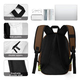 Fiwsuyr Monkey Backpack for Boys Kids Girls School Bag 16 Inch Cartoon Monkey Bookbag Travel Backpack, Casual Commuter Backpack
