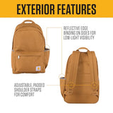 Carhartt 21L Classic Laptop Backpack, Water-Resistant Pack W/ 15" Laptop Sleeve and Organizational Compartments, PFAS Free, Carhartt Brown