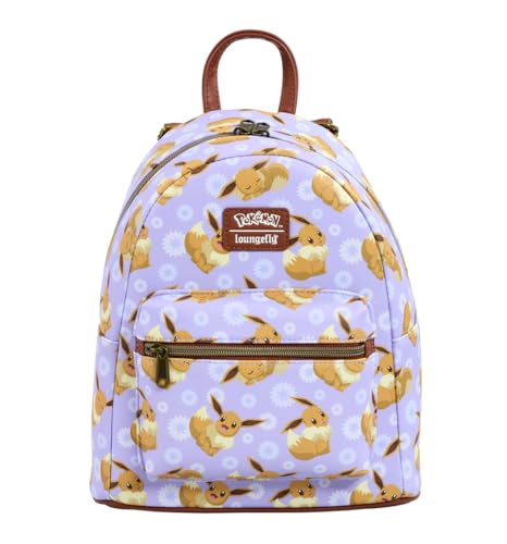 Loungefly Pokemon Eevee All Over Print Mini Backpack, Other/Mixed, Talla única