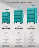 Kono 20 Inch Expandable Carry on Luggage, Airline Approved Suitcase, Blue