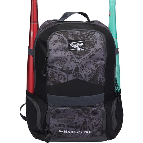 Rawlings | GAMER SERIES Backpack | Baseball/Softball | Black