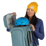 Osprey Mountain Bound Ski & Snowboard Boot Bag - Backpack with AirScape™ Technology and Padded Structure - Premium Winter Luggage with Shoe Changing Mat, Black
