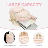 SXS LACONIC Bow Backpack, Coquette Backpack for Women, Pink Bow Shoulder Bag 3PCS Set, Cute Large Capacity Versatile Rucksack