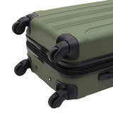 Travelers Club Chicago Hardside Expandable Spinner Luggage, Thyme Green, 22" Carry-On