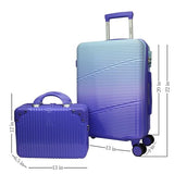 World Traveler Highways 2-Piece Hardside Carry-On Spinner Luggage Set - Lavender