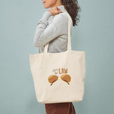 CafePress Obey The Law Tote Bag Reusable Natural Beige Canvas Shopping Bag