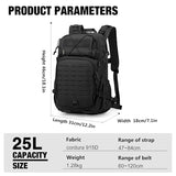 Mardingtop 60L Internal Frame Backpack + 25L Cordura Hiking Backpack