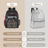 Busiuw Heavy Duty Mesh Backpacks for Adults, Large Capacity Mesh Bookbag