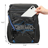 ZEEMO Backpack Cooler for Men, Insulated Leak Proof Lunch Bag, Large Capacity Lightweight Rucksack for Picnic, Beach, Backyard, Black