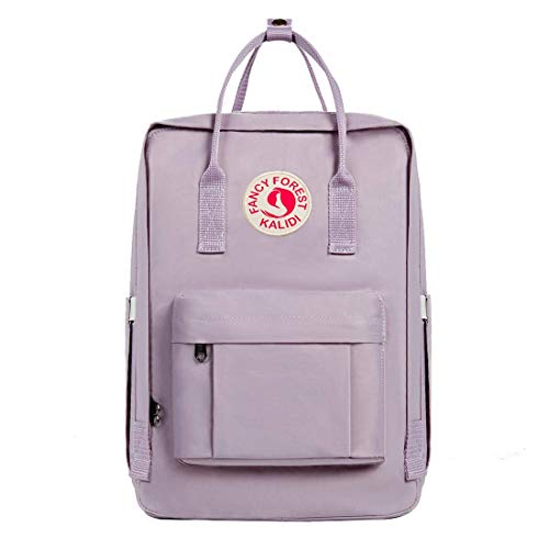 KALIDI Casual Laptop Backpack 15 Inches Classic Camping Rucksack Travel Outdoor Square Daypack College Hiking Gym Bag, Purple | Backpacks4Less