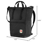 Fjällräven High Coast Totepack Bag - Black - backpacks4less.com