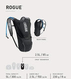 CamelBak Rogue Bike Hydration Pack, Lightweight Ventilated Design for Trail and Road Riding, 85oz, Black Graphite 2.0