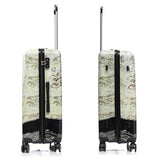 InUSA Paris Print Luggage with Spinner Wheels | Durable Lightweight Hardside Suitcase | Travel Bag with Handle and Trolley | (20in, 24in, 28in) 3 Piece Set
