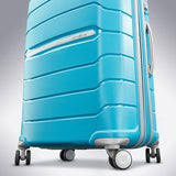 Samsonite Freeform Hardside Carry-On Luggage with Spinner Wheels - Hardshell Suitcase - TSA, Airline-Approved - Expandable Hard Shell, Smooth Rolling Wheels for Lightweight Travel - Ocean Blue