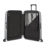 Samsonite Proxis Medium Hardside Luggage with Dual Spinner Wheels - Innovative Roxkin™ Lightweight Shell With Ultimate Durability- Includes TSA Lock, Ergonomic Telescoping Handle - Silver