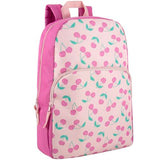 Trail maker Fun School Backpack for Elementary Middle School Girls and Boys | 17 Inch Printed Backpacks for School Kids, Travel (Cheerful Cherries)