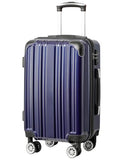 Coolife Luggage, Lightweight and Durable Hardshell, 28 in, navy new