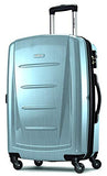 Samsonite Winfield 2 Hardside Expandable Luggage with Spinner Wheels, Ice Blue, Checked-Large 28-Inch