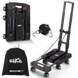 GtIiFmTe Foldable Hand Truck, Lightweight Luggage Cart for Airport Car Seat