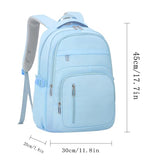 KBTYE Cute School Backpack for Women Men Casual Travel Laptop Backpack Aesthetic Lightweight College Bookbags for Kids(Blue)