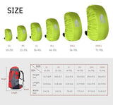 Unigear Backpack Rain Cover Waterproof Rating 5000mm Ultraportable and Durable with 2 Anti-Slip Buckle Strap, Integrated Carry Pouch Design (Green, X-Large)